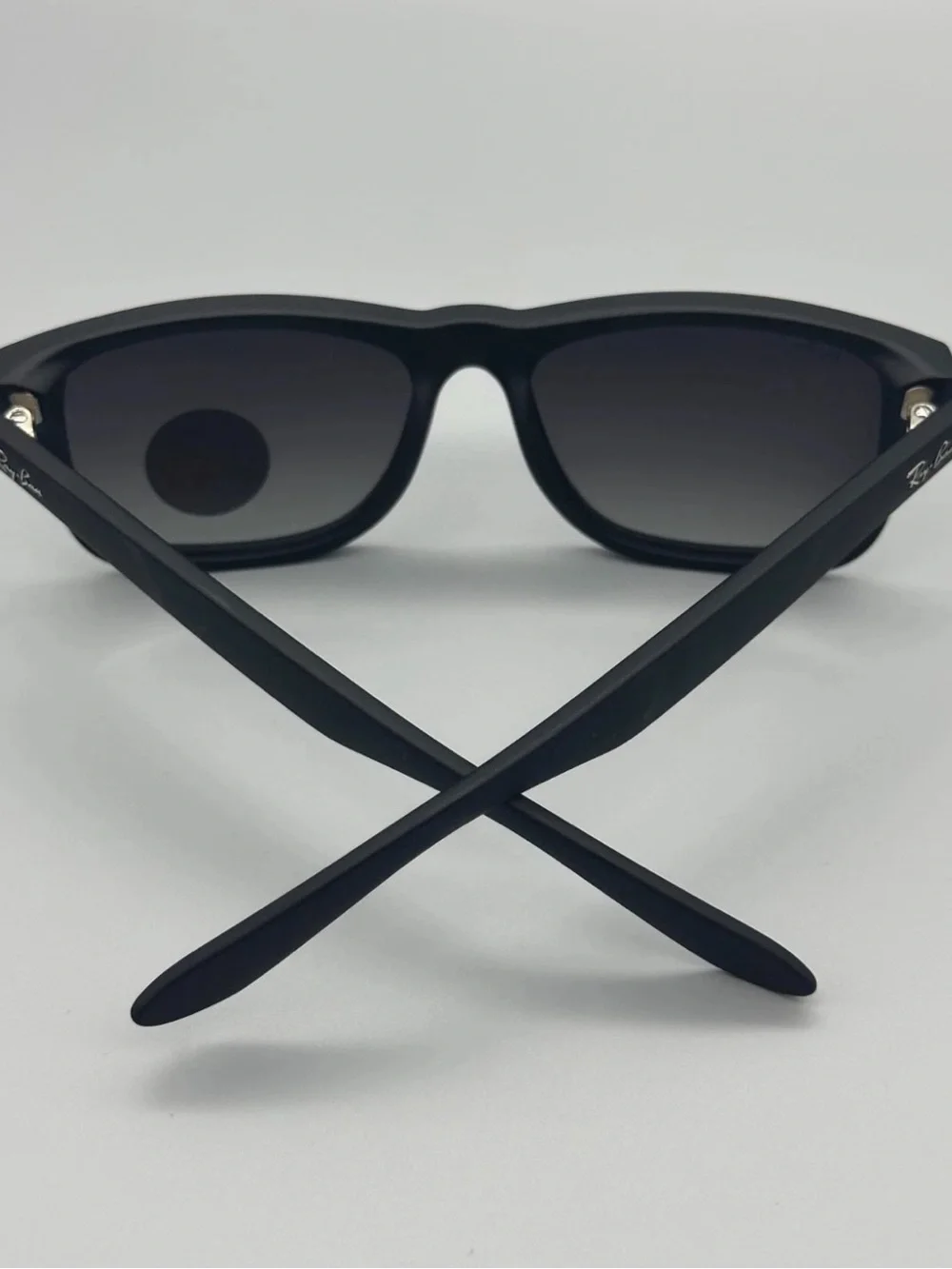 Ray-Ban Black Frame Sunglasses with Dark Gradient Lenses